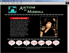 Auctions by Marshall webpage